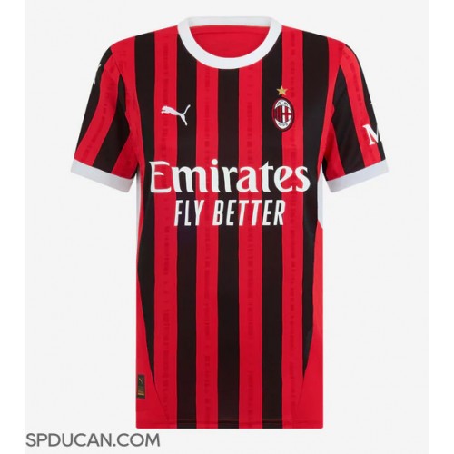 Zenski Nogometni Dres AC Milan Domaci 2024-25 Kratak Rukav